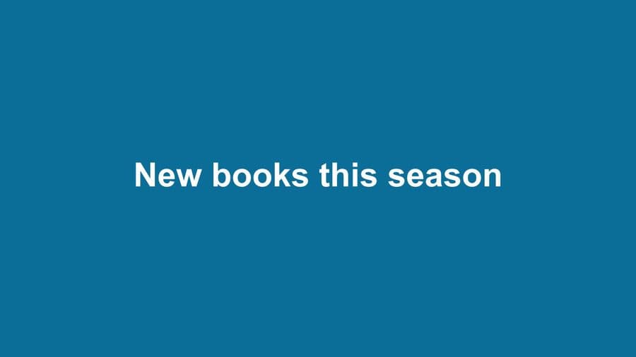 New books this season banner